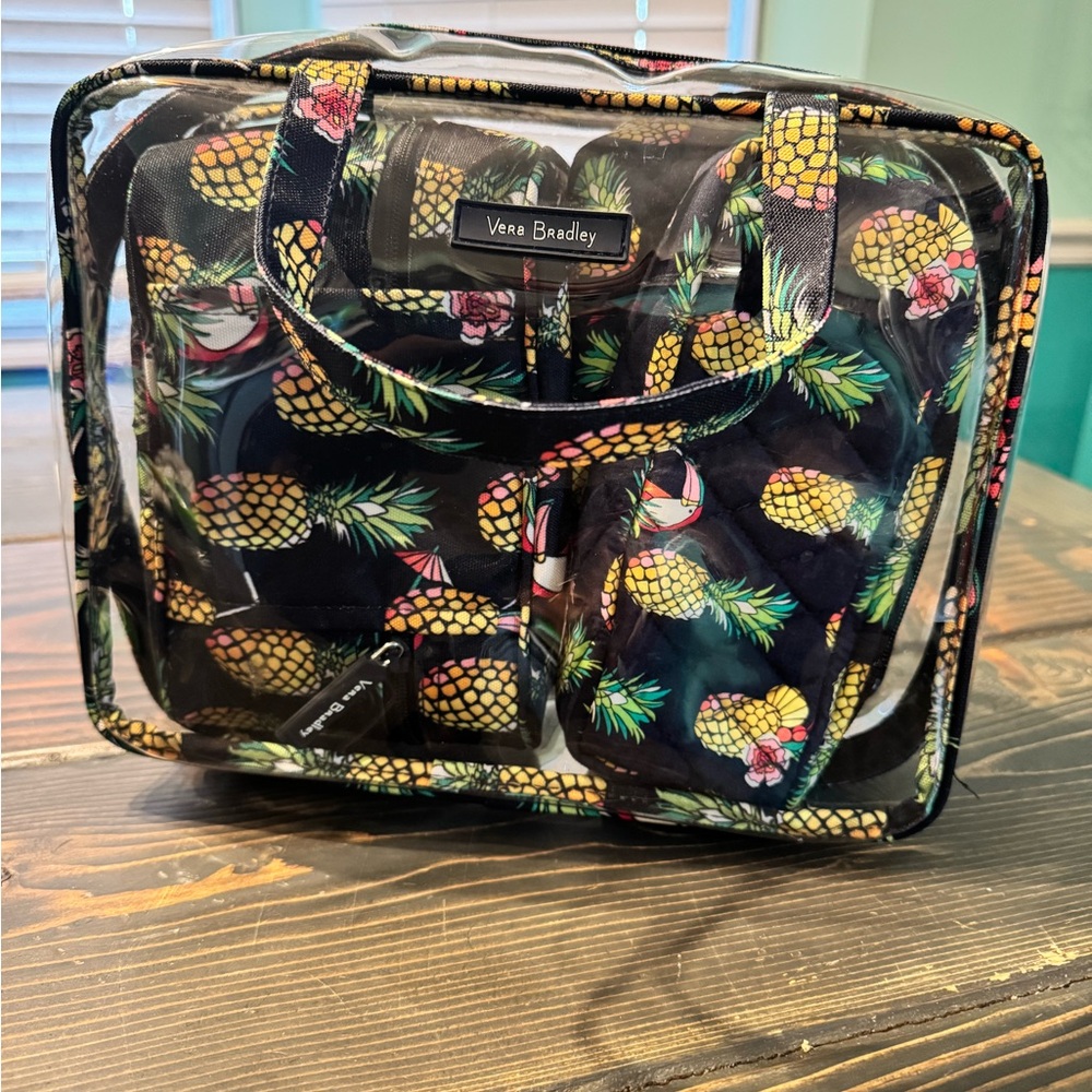 Vera Bradley Pineapple Toucan Party Cosmetic Party